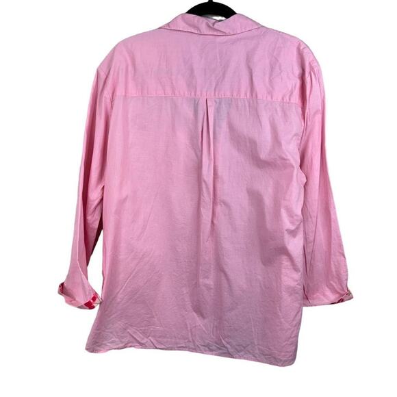 Disney Mickey Mouse Embroidered Pink Button-Up Shirt‎ Unisex Size M - Picture 2 of 13